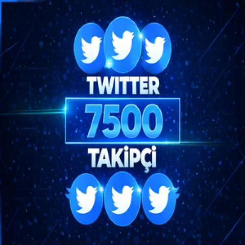  ⭐GARANTİLİ⚡TWİTTER 7.500 TAKİPÇİ⚡